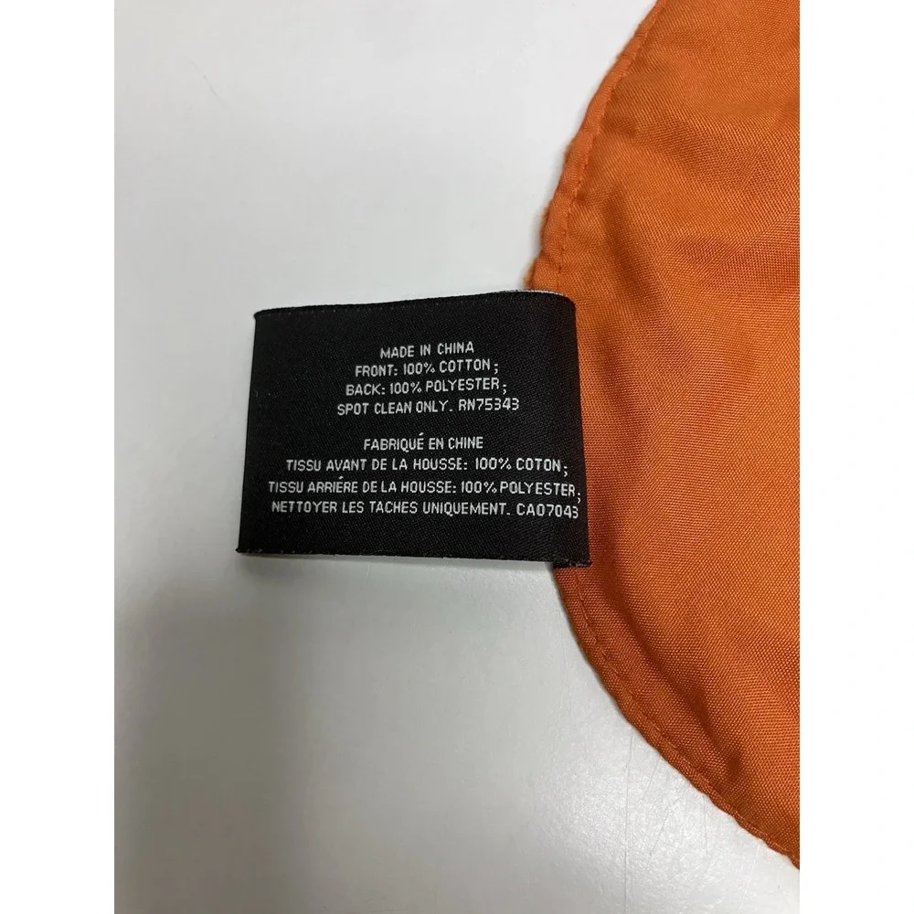 Sweet Street‎ Placemat Jack-o'-lantern Halloween Fall Corduroy Orange Black